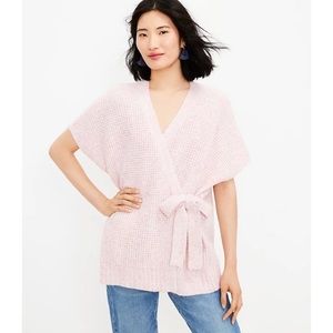 NWT! LOFT Spacedye Belted Wrap - Dusty Peach - Size XS/Small